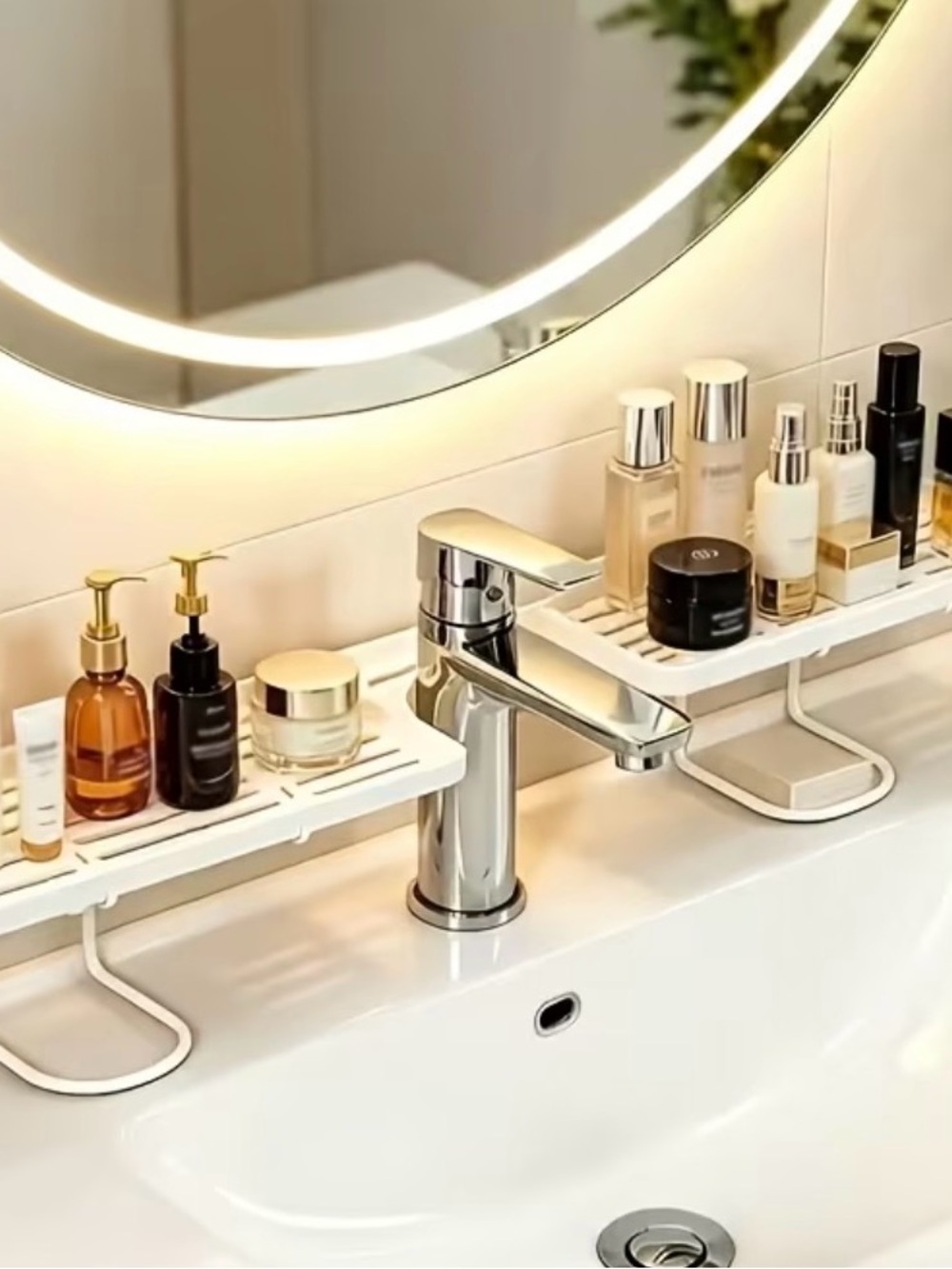NEW Bathroom Sink Shelf Organizer - White